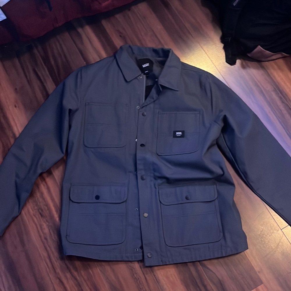 Gray Vans Invisible Hood Jacket